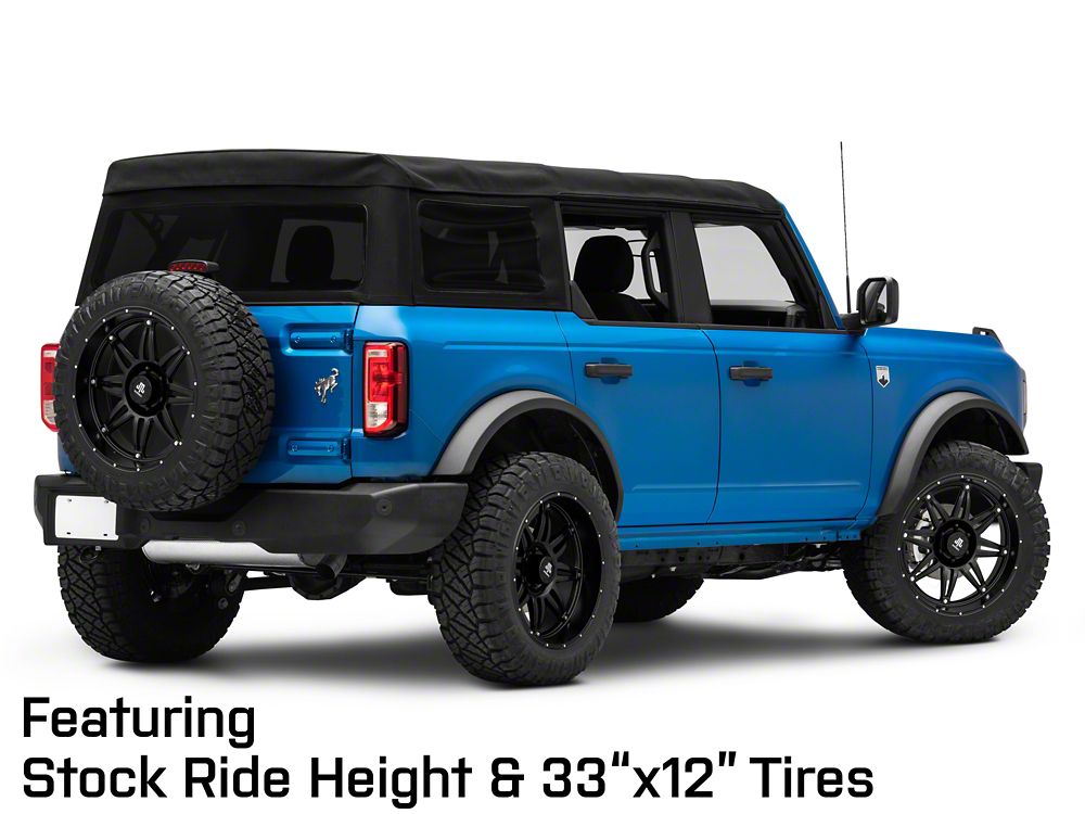 Mammoth Approach Matte Black 6-Lug Wheel; 20x10; -24mm Offset (22-25 Bronco Raptor)