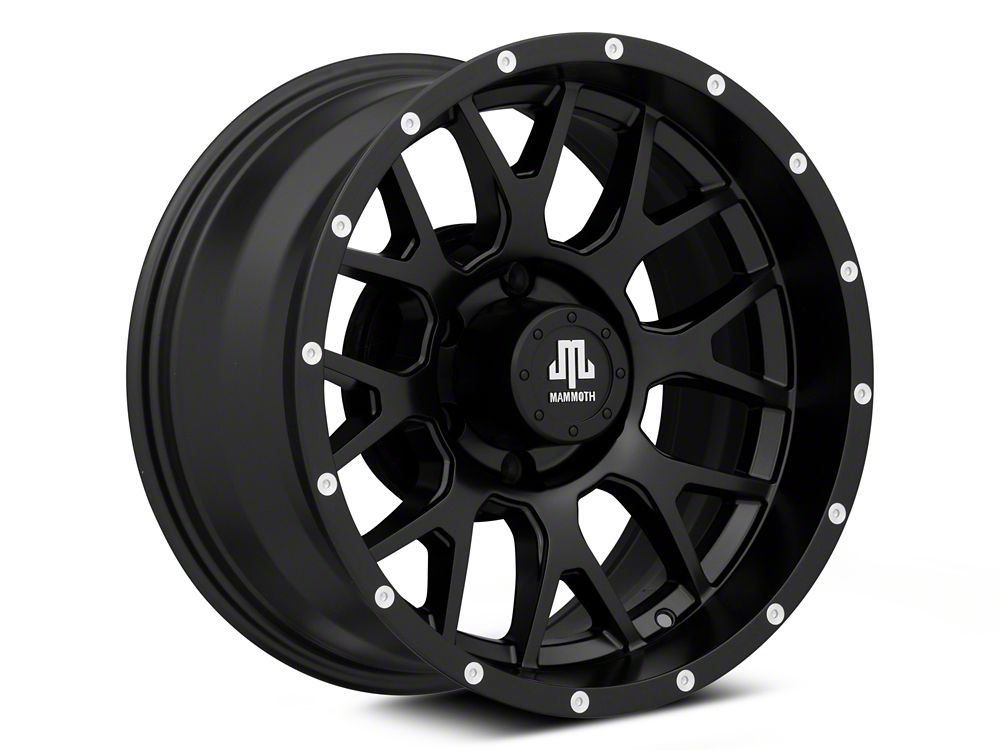 Mammoth Beadlock Mesh Matte Black 6-Lug Wheel; 17x9; -12mm Offset (22-25 Bronco Raptor)