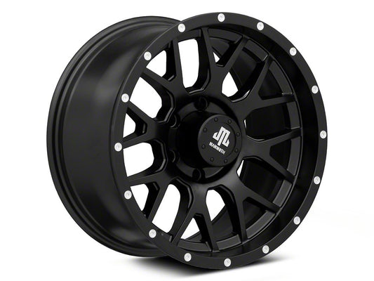 Mammoth Beadlock Mesh Matte Black 6-Lug Wheel; 17x9; 18mm Offset (22-25 Bronco Raptor)