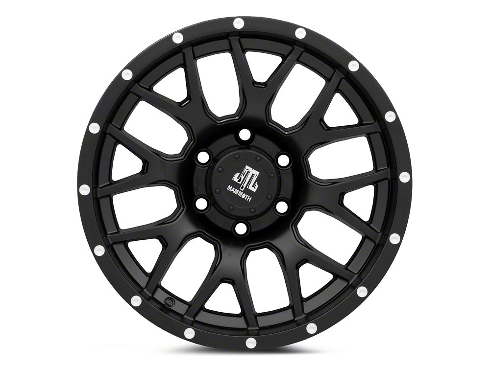 Mammoth Beadlock Mesh Matte Black 6-Lug Wheel; 17x9; 18mm Offset (22-25 Bronco Raptor)