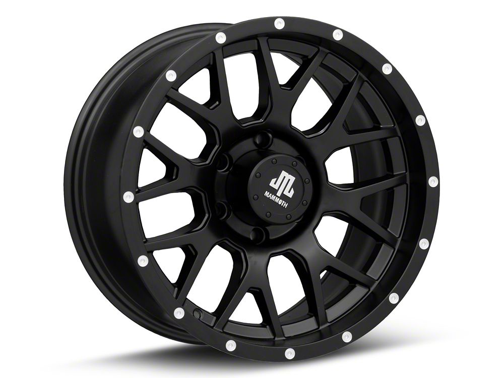 Mammoth Beadlock Mesh Matte Black 6-Lug Wheel; 17x9; 18mm Offset (22-25 Bronco Raptor)