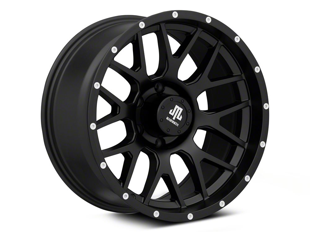 Mammoth Beadlock Mesh Matte Black 6-Lug Wheel; 18x9; -12mm Offset (22-25 Bronco Raptor)