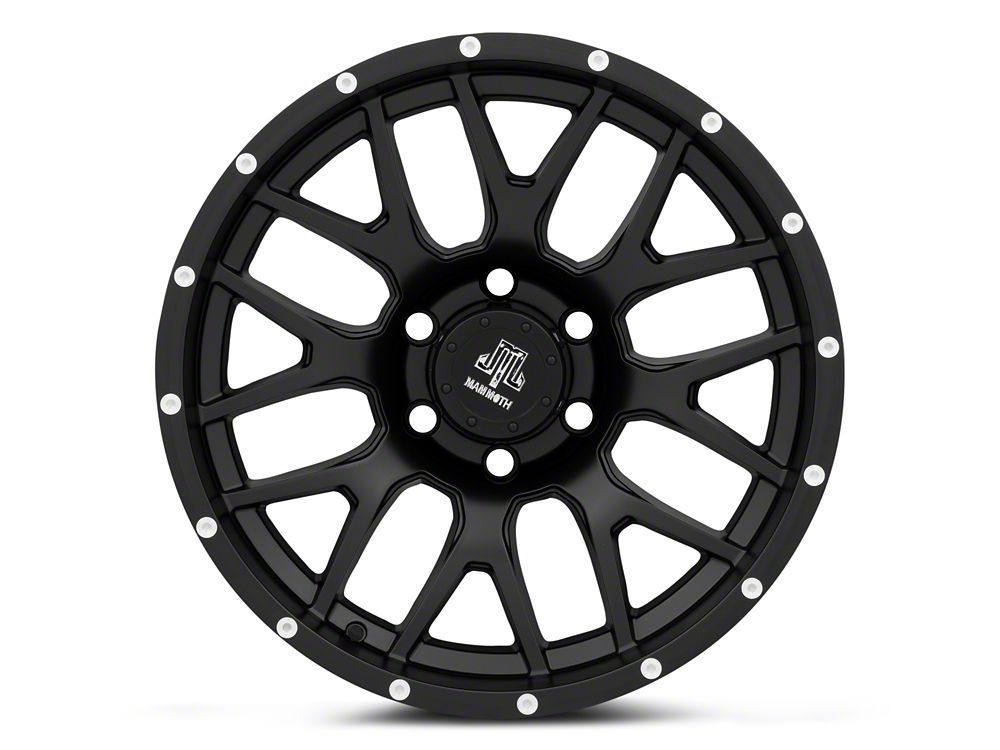 Mammoth Beadlock Mesh Matte Black 6-Lug Wheel; 18x9; -12mm Offset (22-25 Bronco Raptor)
