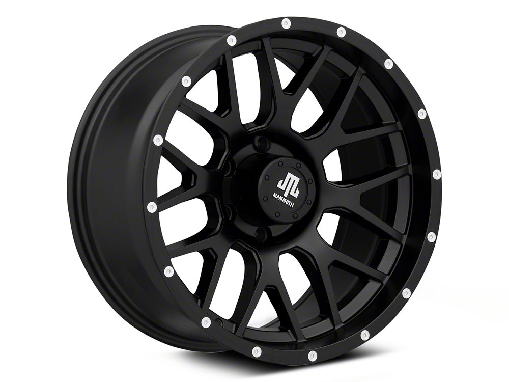 Mammoth Beadlock Mesh Matte Black 6-Lug Wheel; 18x9; -6mm Offset (22-25 Bronco Raptor)