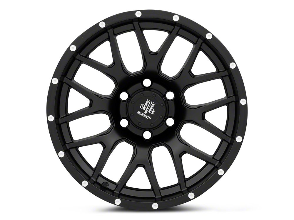 Mammoth Beadlock Mesh Matte Black 6-Lug Wheel; 18x9; -6mm Offset (22-25 Bronco Raptor)