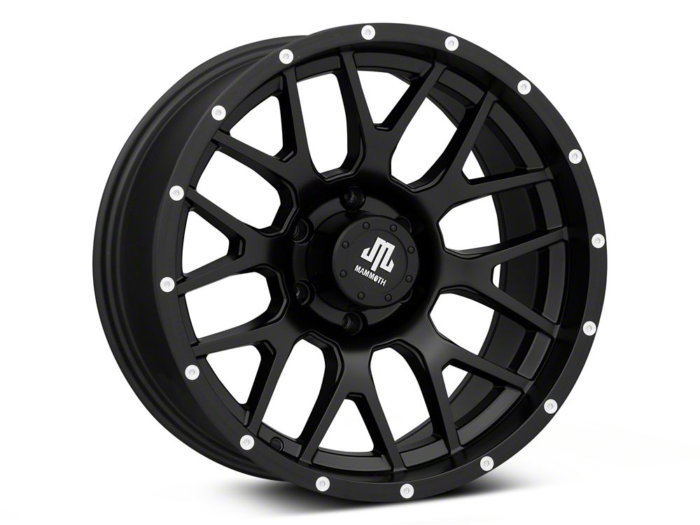 Mammoth Beadlock Mesh Matte Black 6-Lug Wheel; 18x9; -6mm Offset (22-25 Bronco Raptor)