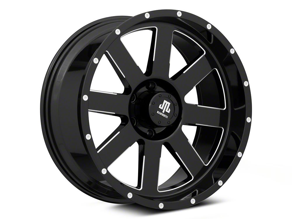 Mammoth Horde Beadlock Gloss Black Machined 6-Lug Wheel; 20x9; 0mm Offset (22-25 Bronco Raptor)