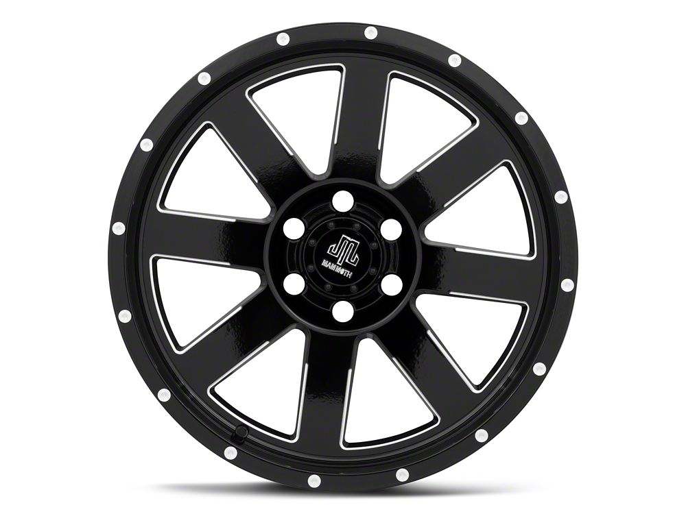 Mammoth Horde Beadlock Gloss Black Machined 6-Lug Wheel; 20x9; 0mm Offset (22-25 Bronco Raptor)