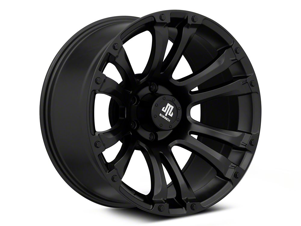 Mammoth Madness Matte Black 6-Lug Wheel; 20x10; -18mm Offset (22-25 Bronco Raptor)