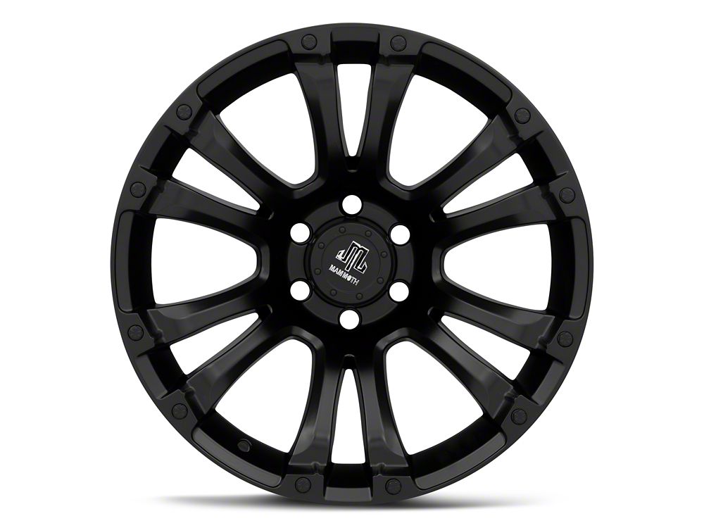 Mammoth Madness Matte Black 6-Lug Wheel; 20x10; -18mm Offset (22-25 Bronco Raptor)