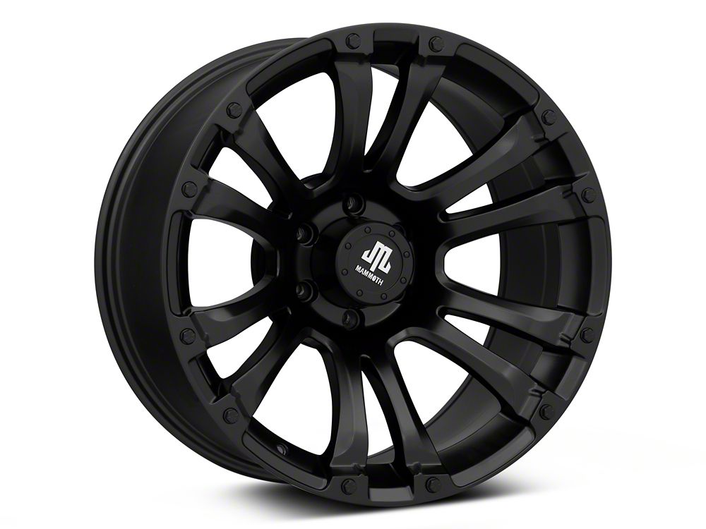 Mammoth Madness Matte Black 6-Lug Wheel; 20x10; -18mm Offset (22-25 Bronco Raptor)