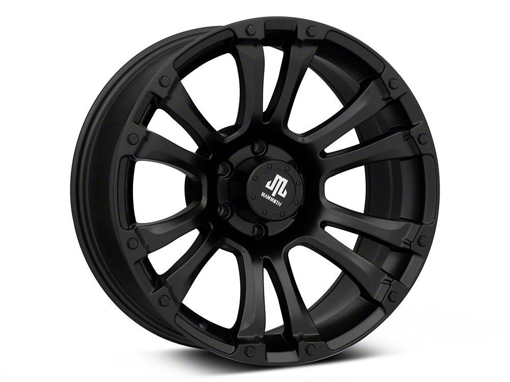 Mammoth Madness Matte Black 6-Lug Wheel; 20x9; 0mm Offset (22-25 Bronco Raptor)