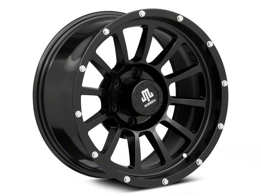 Mammoth SP12 6-Lug Wheel Satin Black; 20x9; -6mm Offset (22-25 Bronco Raptor)