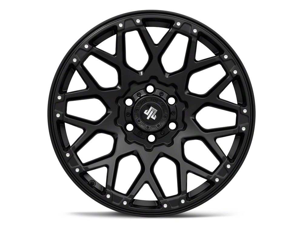 Mammoth Vex Satin Black Machined 6-Lug Wheel; 20x9; -6mm Offset (22-25 Bronco Raptor)