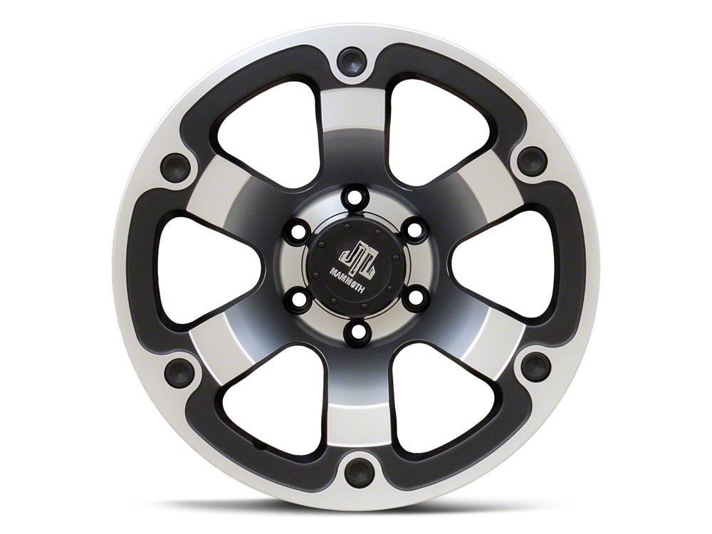 Mammoth Rogue Matte Black Machined 6-Lug Wheel; 17x9; -6mm Offset (22-25 Bronco Raptor)