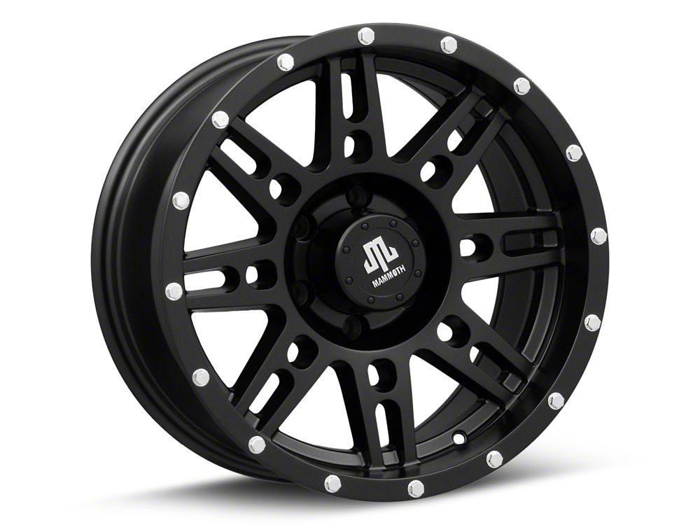 Mammoth Vader Beadlock Matte Black 6-Lug Wheel; 17x9; -6mm Offset (15-20 F-150)