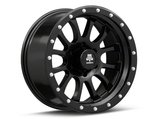 Mammoth 12 Hole Satin Black 6-Lug Wheel; 18x9; -6mm Offset (22-25 Bronco Raptor)