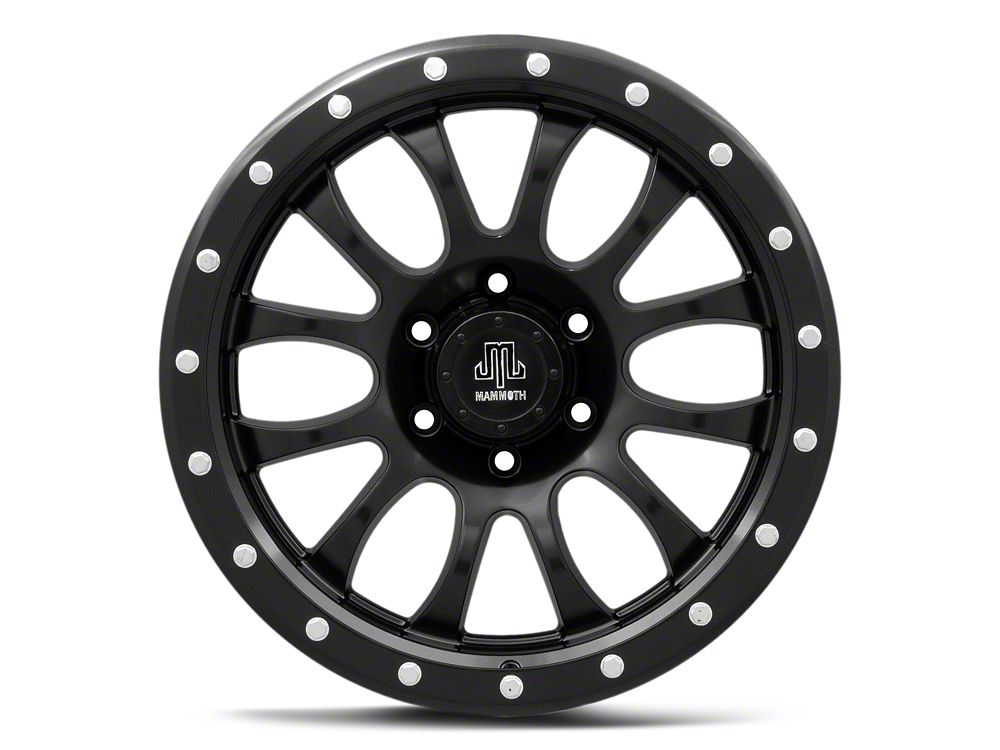 Mammoth 12 Hole Satin Black 6-Lug Wheel; 18x9; -6mm Offset (22-25 Bronco Raptor)