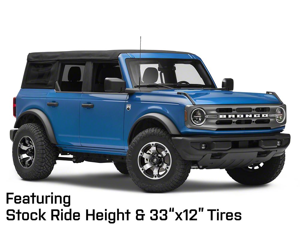Mammoth Rogue Matte Black Machined 6-Lug Wheel; 17x8.5; 0mm Offset (21-25 Bronco, Excluding Raptor)