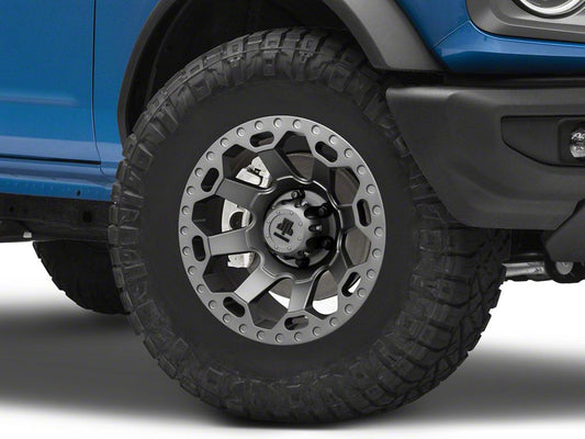 Mammoth Synister Charcoal 6-Lug Wheel; 17x8.5; 0mm Offset (21-25 Bronco, Excluding Raptor)