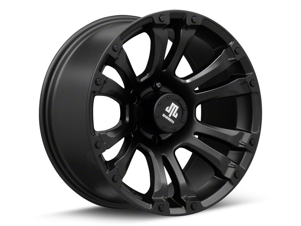 Mammoth Madness Matte Black 6-Lug Wheel; 18x9; -6mm Offset (22-25 Bronco Raptor)