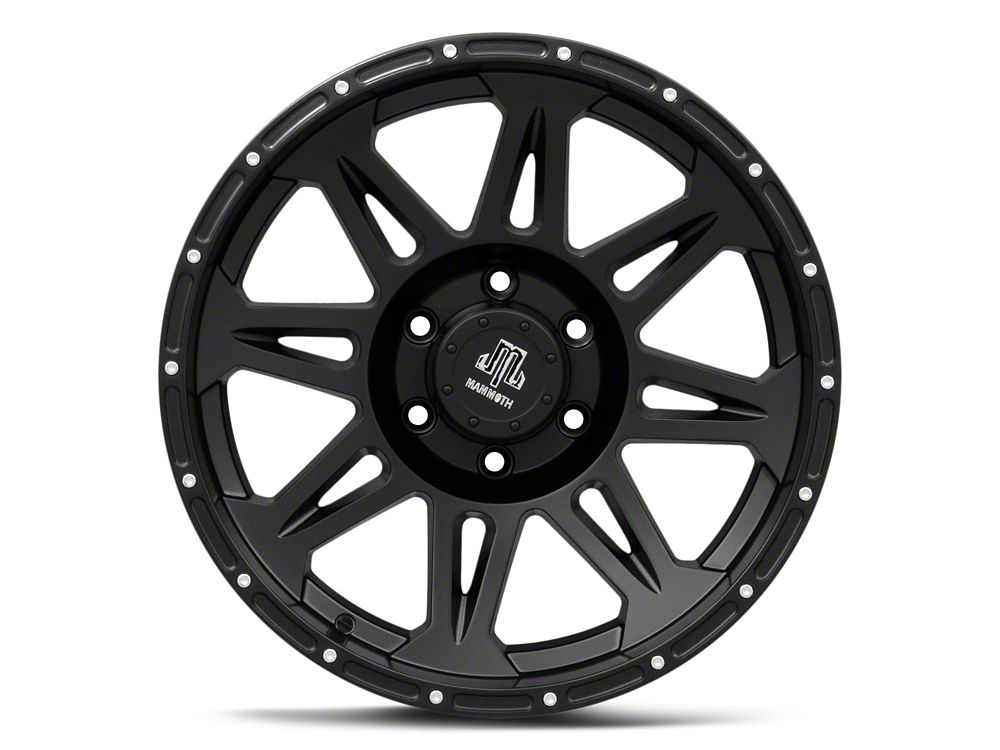 Mammoth Split 8 Beadlock Matte Black 6-Lug Wheel; 18x9; -6mm Offset (22-25 Bronco Raptor)