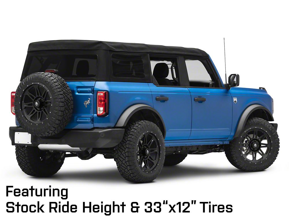 Mammoth Split 8 Beadlock Matte Black 6-Lug Wheel; 20x9; -6mm Offset (22-25 Bronco Raptor)