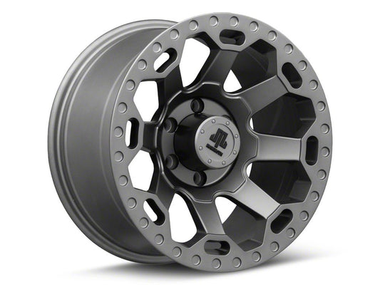 Mammoth Synister Charcoal 6-Lug Wheel; 17x9; -6mm Offset (22-25 Bronco Raptor)