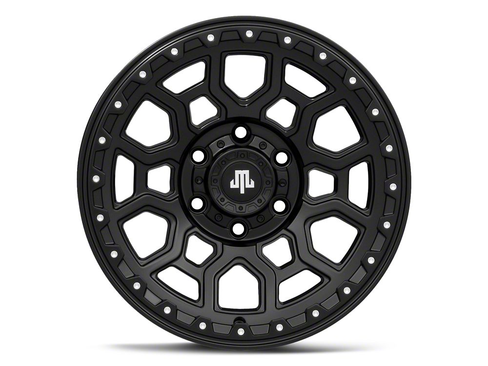 Mammoth Hunter Satin Black 6-Lug Wheel; 17x9; 0mm Offset (24-25 Ranger)
