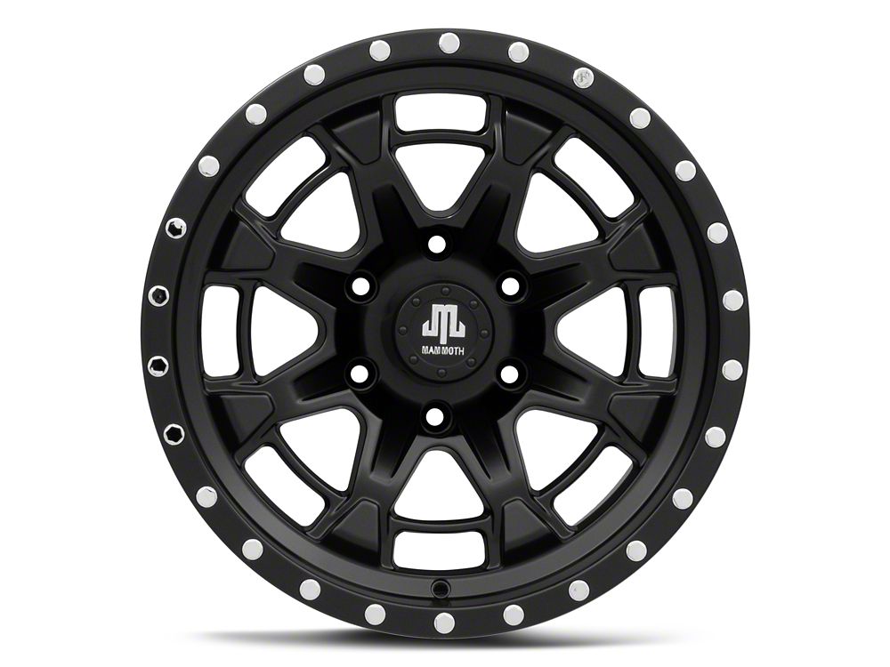 Mammoth Split 16 Satin Black 6-Lug Wheel; 17x9; -12mm Offset (24-25 Ranger)