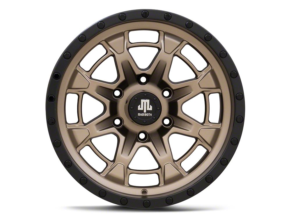 Mammoth Split 16 Satin Bronze 6-Lug Wheel; 17x9; -12mm Offset (24-25 Ranger)
