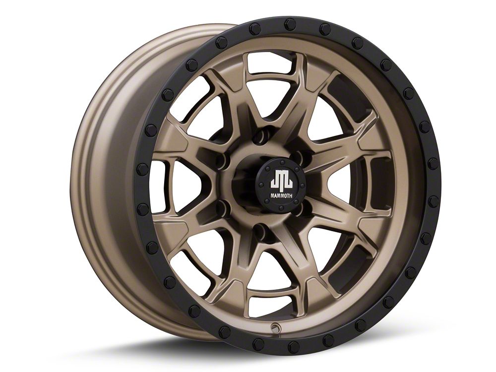 Mammoth Split 16 Satin Bronze 6-Lug Wheel; 17x9; -12mm Offset (24-25 Ranger)