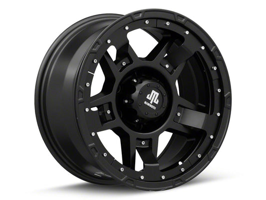 Mammoth Cliff Hanger Matte Black 6-Lug Wheel; 17x8.5; 0mm Offset (24-25 Ranger)