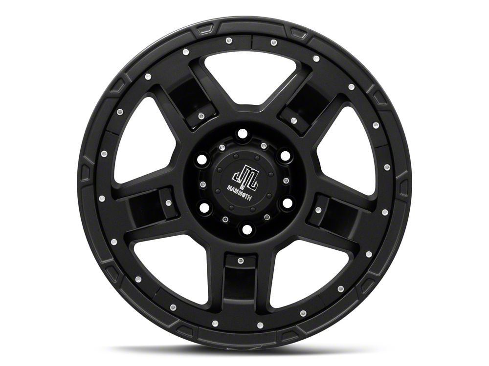 Mammoth Cliff Hanger Matte Black 6-Lug Wheel; 17x8.5; 0mm Offset (24-25 Ranger)