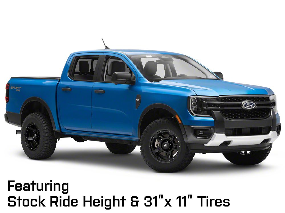 Mammoth Cliff Hanger Matte Black 6-Lug Wheel; 17x8.5; 0mm Offset (24-25 Ranger)