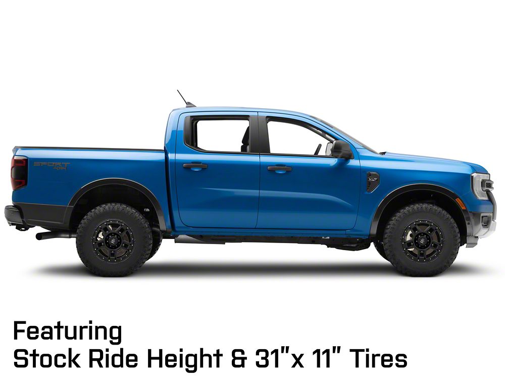 Mammoth Cliff Hanger Matte Black 6-Lug Wheel; 17x8.5; 0mm Offset (24-25 Ranger)