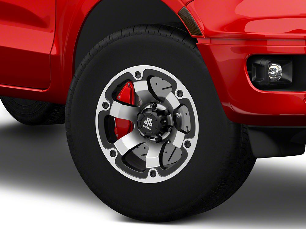 Mammoth Rogue Matte Black Machined 6-Lug Wheel; 17x8.5; 0mm Offset (19-23 Ranger)