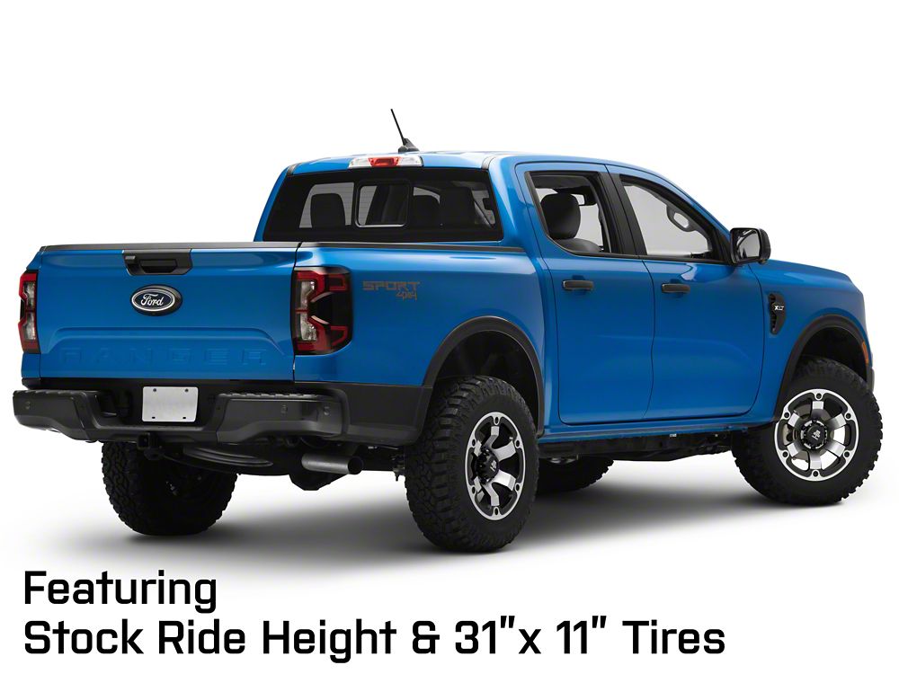 Mammoth Rogue Matte Black Machined 6-Lug Wheel; 17x8.5; 0mm Offset (24-25 Ranger)