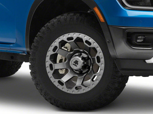 Mammoth Synister Charcoal 6-Lug Wheel; 17x8.5; 0mm Offset (24-25 Ranger)