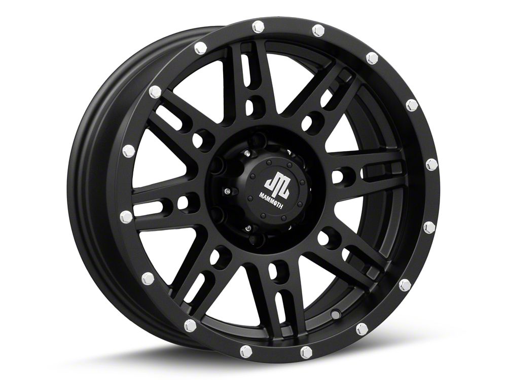 Mammoth Vader Beadlock Matte Black 6-Lug Wheel; 17x8.5; 0mm Offset (19-23 Ranger)