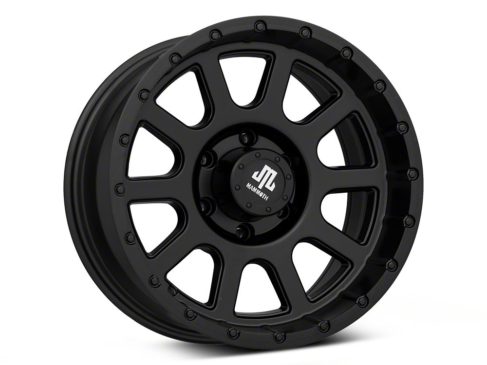Mammoth 10 Hole Matte Black 6-Lug Wheel; 17x9; -6mm Offset (23-25 Canyon)