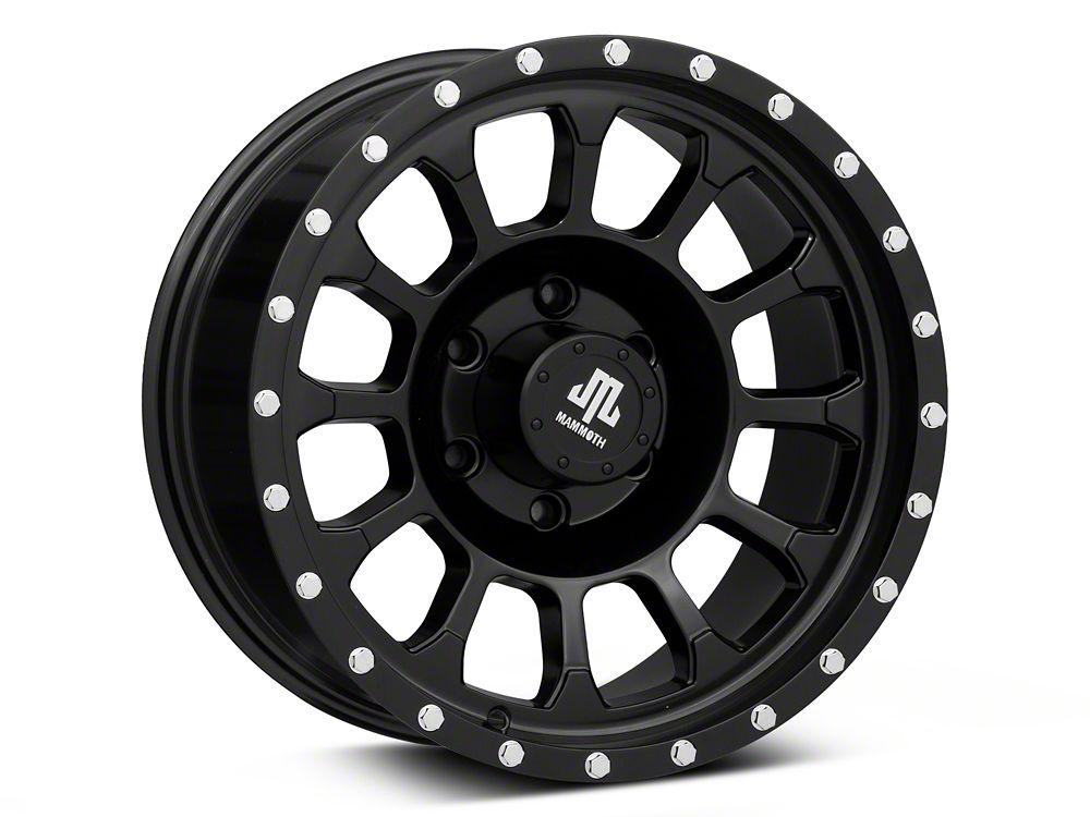 Mammoth 12-Hole Satin Black 6-Lug Wheel; 17x8.5; 0mm Offset (23-25 Canyon)
