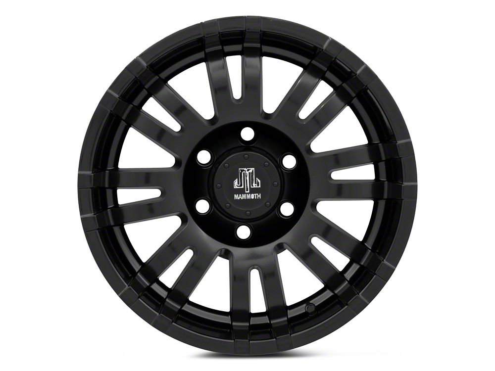 Mammoth Krawler Satin Black 6-Lug Wheel; 17x9; -12mm Offset (23-25 Canyon)