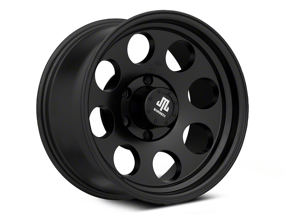 Mammoth 8 Aluminum Matte Black 6-Lug Wheel; 17x9; -6mm Offset (23-25 Canyon)