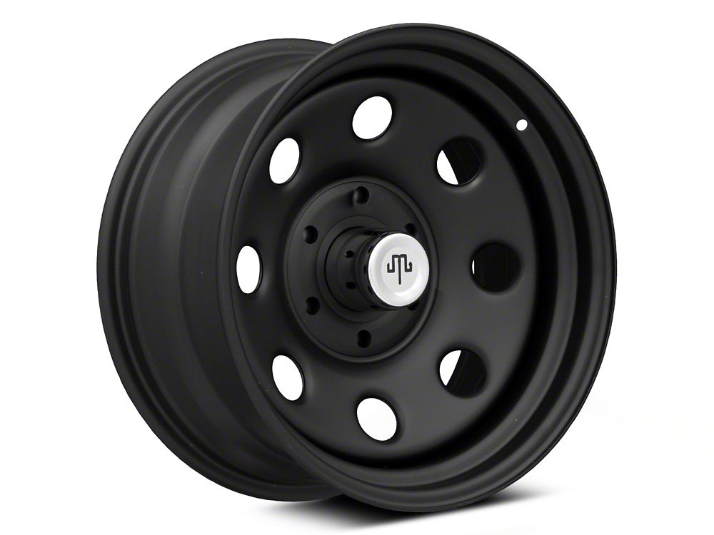 Mammoth 8-Hole Matte Black 6-Lug Wheel; 17x8; -6mm Offset (23-25 Canyon)