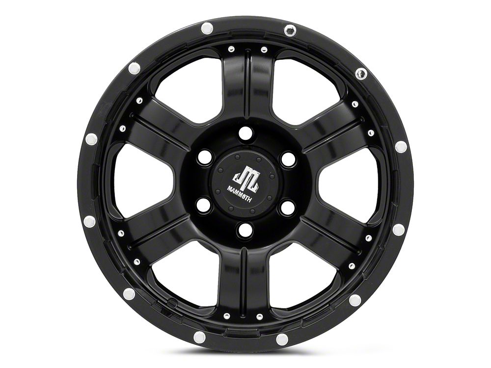 Mammoth 6 Hole Satin Black 6-Lug Wheel; 17x8; 0mm Offset (23-25 Canyon)