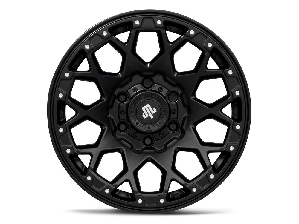 Mammoth Vex Satin Black Machined 6-Lug Wheel; 17x9; -6mm Offset (23-25 Canyon)