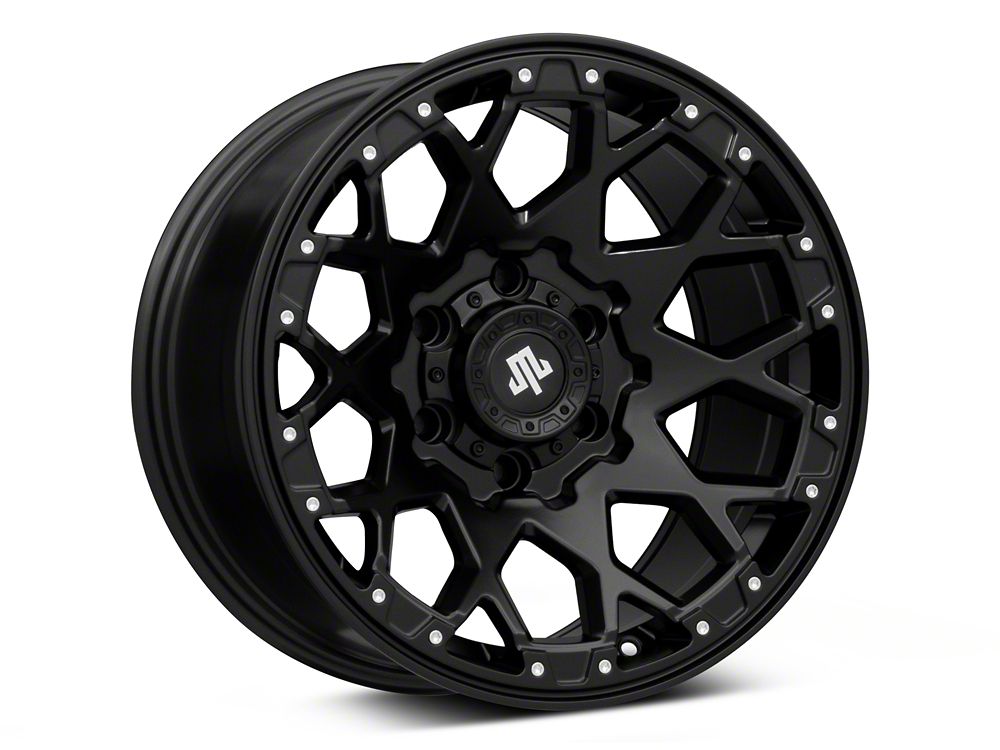Mammoth Vex Satin Black Machined 6-Lug Wheel; 17x9; -6mm Offset (23-25 Canyon)