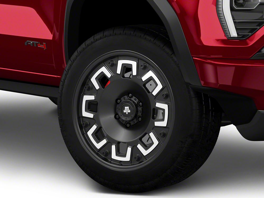 Mammoth Boss Satin Black Machined 6-Lug Wheel; 20x9; -6mm Offset (23-25 Canyon)