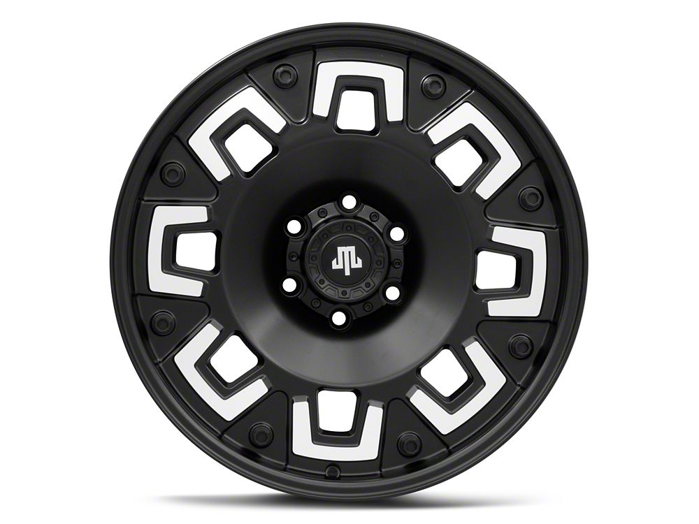 Mammoth Boss Satin Black Machined 6-Lug Wheel; 20x9; -6mm Offset (23-25 Canyon)